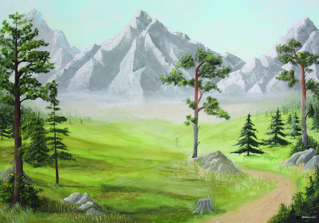 Karácsonyi betlehem háttér stb. 'Limba fenyő'- 70x100cm