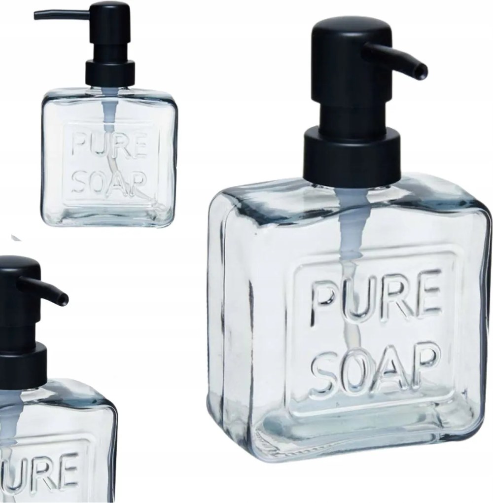 Szappanadagoló 250ML Konyha Fürdőszoba Átlátszó Pumpával Folyadék Gél