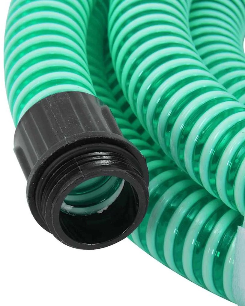 zöld PVC szívótömlő sárgaréz csatlakozókkal 1,1 20 m&quot;