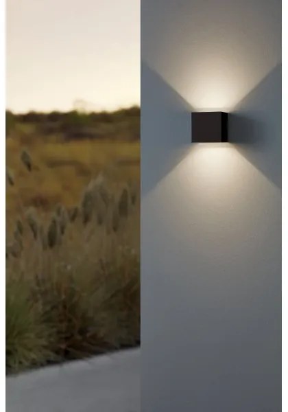 Eglo 901064 - LED Kültéri fali lámpa CALPINO 2xLED/2,8W/230V IP54 fekete