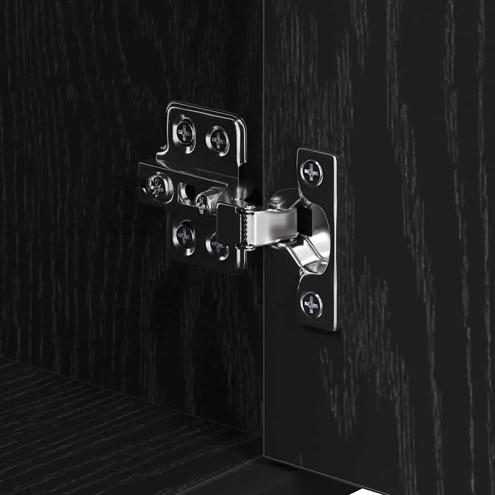 Fürdőszoba bútor szett 3 pcs Musta tammi 60 x 33 x 60 cm