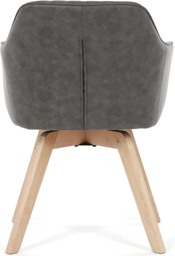 Jídelní židle, černá, látka vintage, DCH-435 BK3