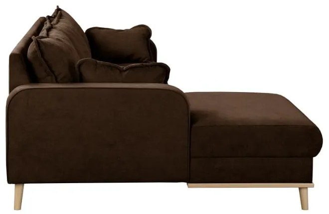 Sötétbarna sarokkanapé (bal oldali) Beata – Ropez