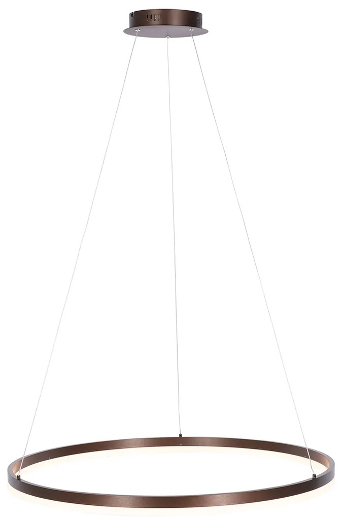 Sötét bronz lógólámpa 80 cm, LED-del, 3 fokozatú fényerőszabályzóval - Anello