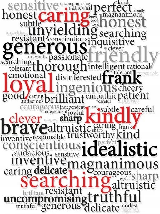 Fotótapéta Betűtípusok Piros-Fekete Tipográfia fehér háttérrel 206x275 +ragasztó