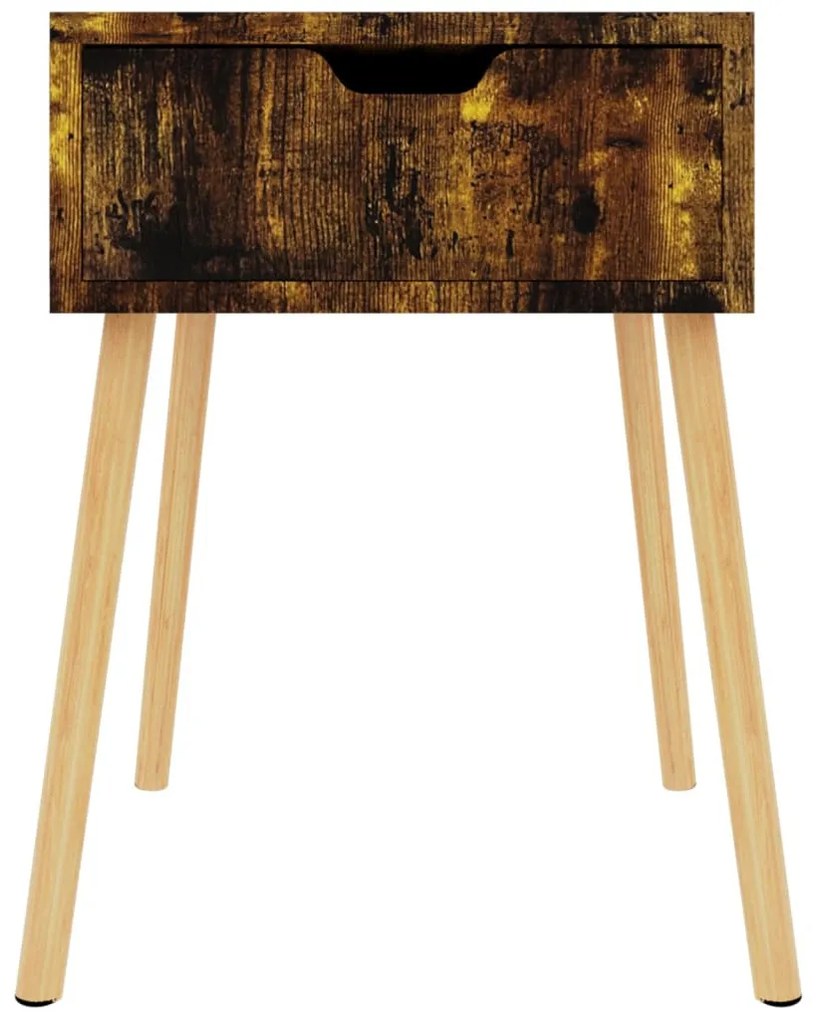 Füstös tölgy színű szerelt fa éjjeliszekrény 40 x 40 x 56 cm