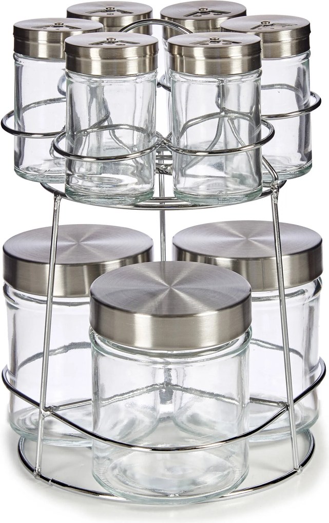 Fűszertartó Üvegedények Fűszertartó Állvány 9 Db-os