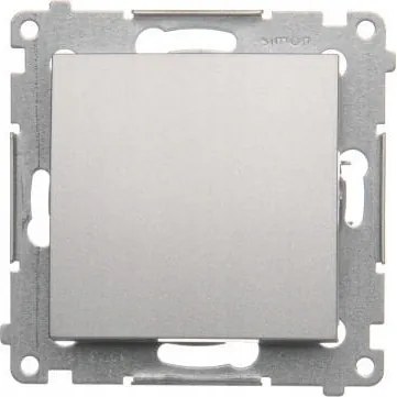 Simon 54 Egyszeres Lépcsőházi Kapcsoló Piktogram Nélkül, Ezüst Matt DW6.01/X/43