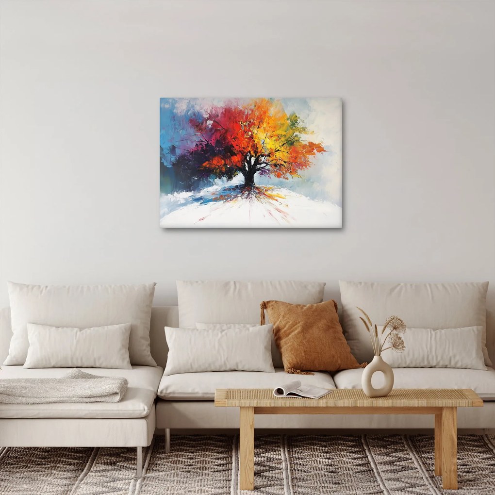 Kép - Színes fa (70x50 cm)