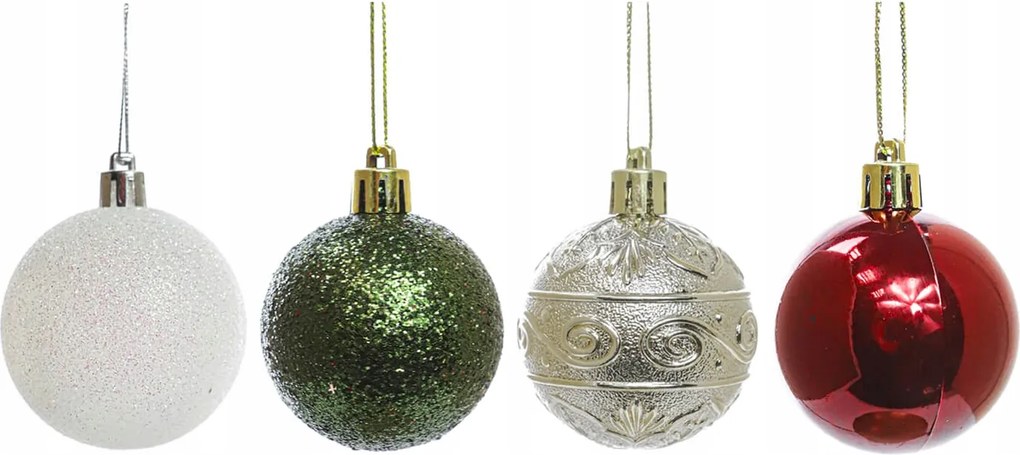 Karácsonyfadísz gömbök, színkeverék, 5 cm, 16 db