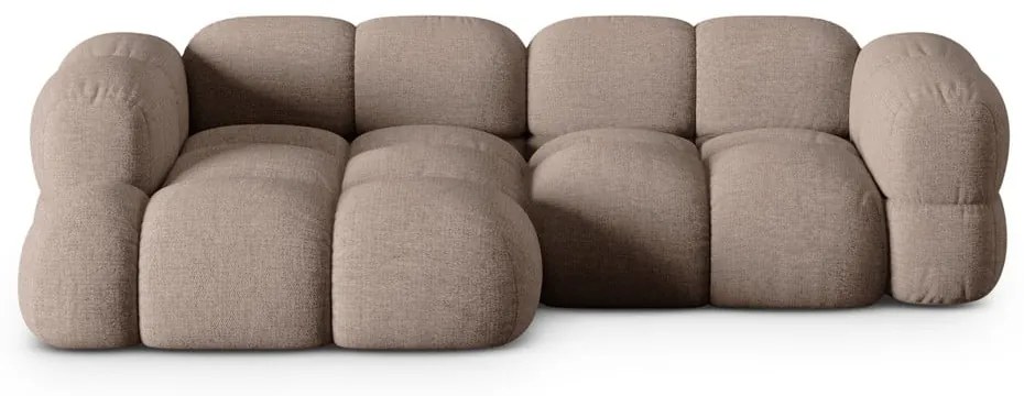 Barna sarokkanapé (bal oldali-heverő résszel) Loretto – Cosmopolitan Design