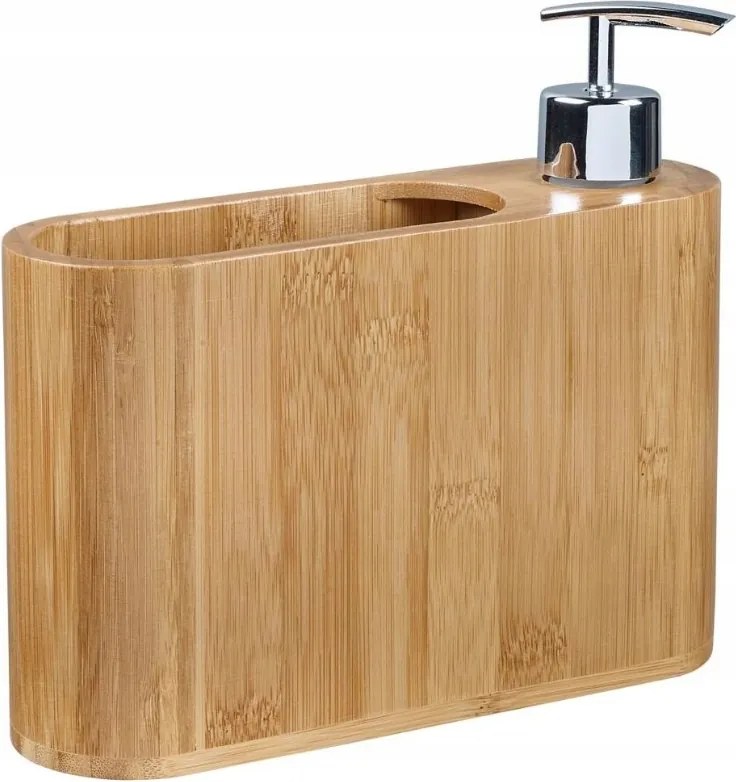 Szappanadagoló Tartály Bambusz rendszerező Öko Természetes Lba-37