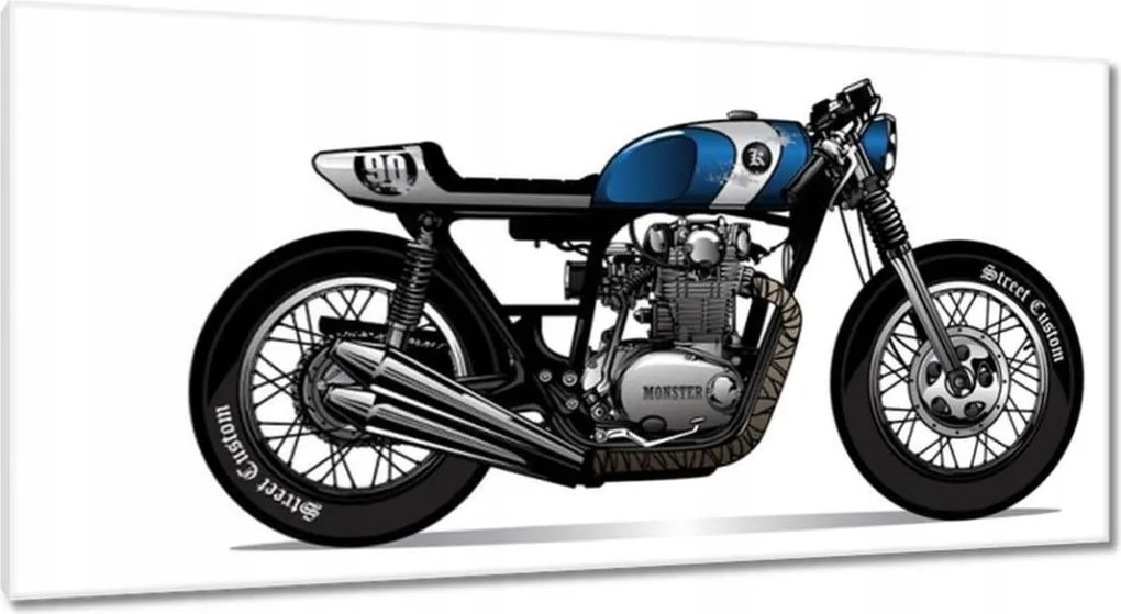 Vászonkép 115x55 Motorkerékpár Antik Vintage