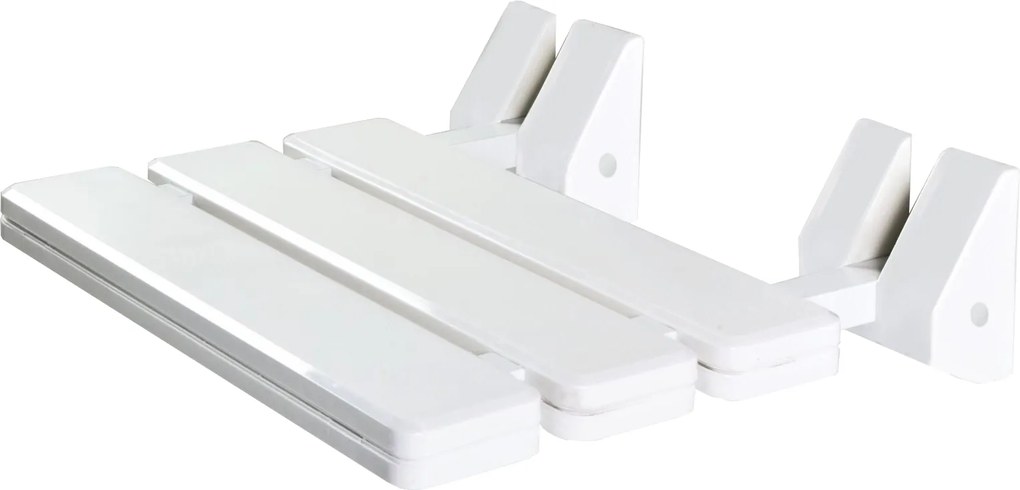 BISK Erga Handicap PRO, falra szerelhető zuhanyülőke összecsukható 320x328 mm, fehér, ERG-07623