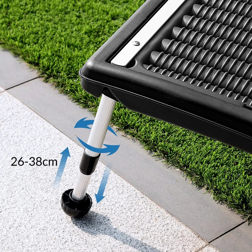 monzana® Napelem vízmelegítéshez 112x55x14 cm - antracit