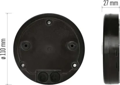 Kültéri PIR mozgás- és alkonyatérzékelő 2000 W/230 V IP65 fekete