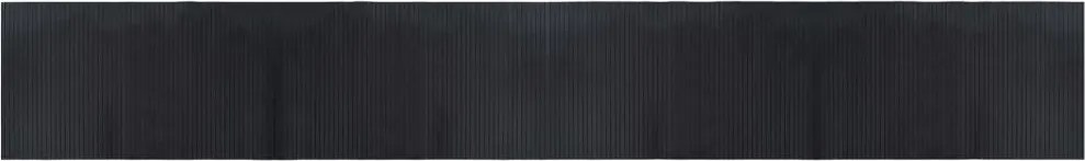 vidaXL négyszögletű fekete bambusz szőnyeg 60 x 400 cm