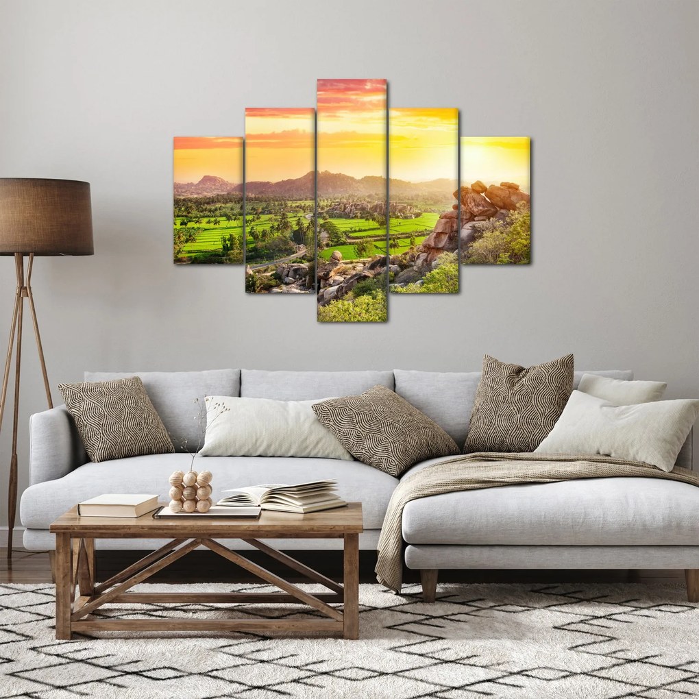 Kép a Hampi-völgyről Indiában (150x105 cm)