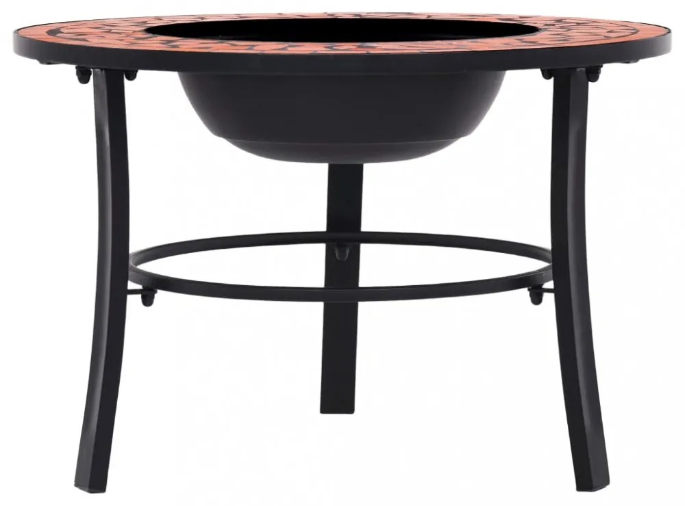 terrakotta kerámia mozaik tűztál 68 cm