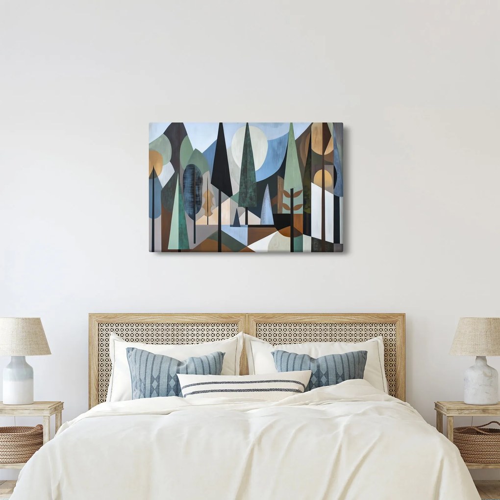 Kép - Természetes geometriai absztrakció II. (90x60 cm)