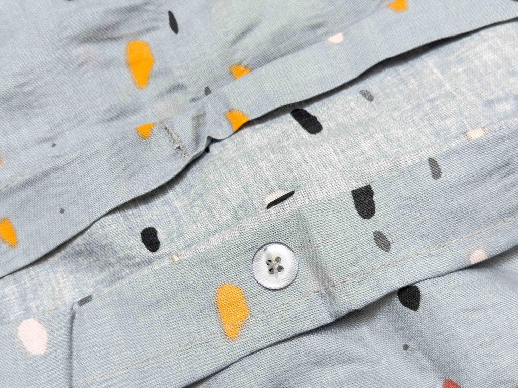 Krepp ágynemű kiságyhoz Renforcé PINTURA szürke Ágyneműhuzat mérete: 45 x 65 cm | 90 x 140 cm