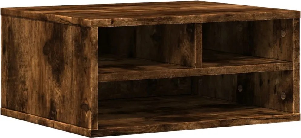 vidaXL füstös tölgy színű szerelt fa nyomtatóállvány 49 x 40 x 22,5 cm