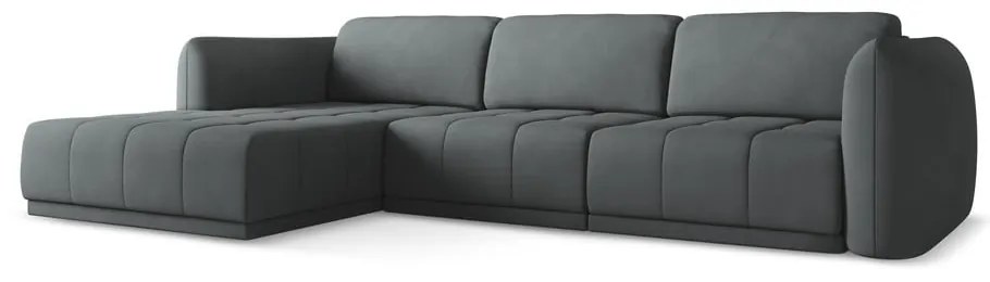 Sötétszürke sarokkanapé (bal oldali) Hoku – Makamii
