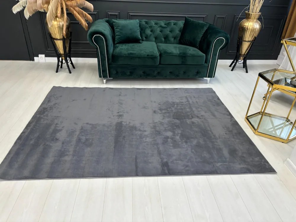 Elba sötétszürke shaggy szőnyeg 200x280 cm