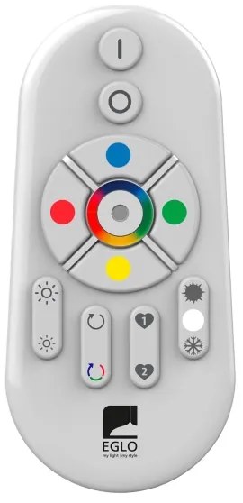 Eglo - LED RGBW dimmelhető SALOBRENA-C panel LED/31W/230V barna + DO