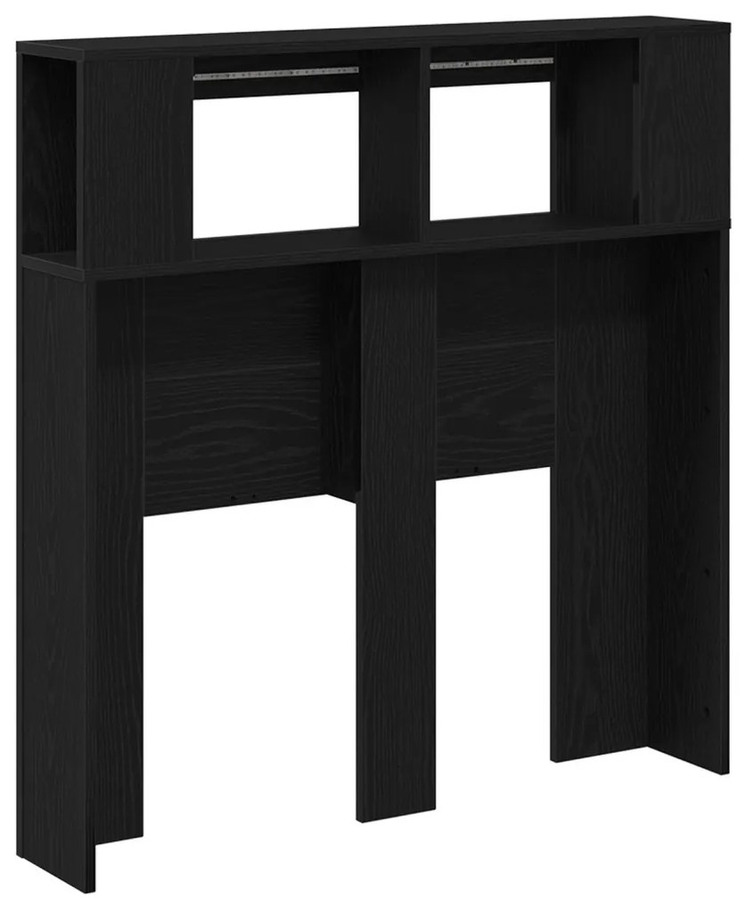 Tároló Fejhajtó LED Világítással Fekete Tölgy 100x18,5x103,5 cm