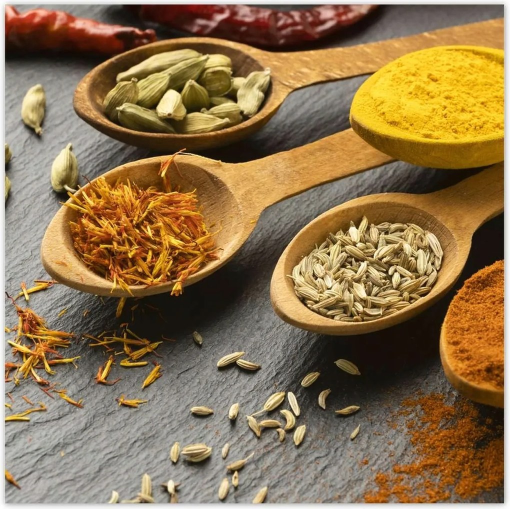 Poszterek 140x140 Fűszerek a konyhába