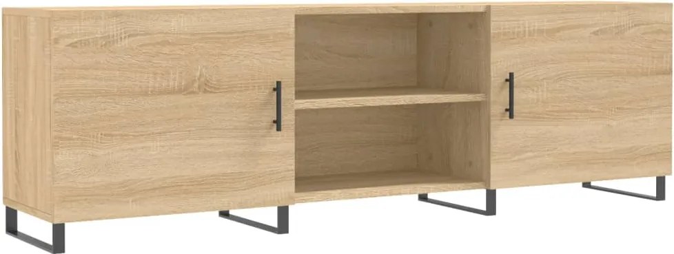 vidaXL sonoma tölgyszínű szerelt fa TV-szekrény 150x30x50 cm