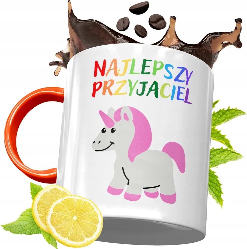 Narancssárga Bögre Gyerekeknek Gyereknapra, fényképes nyomattal