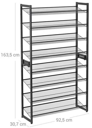 Cipőtartó ALVORO fekete