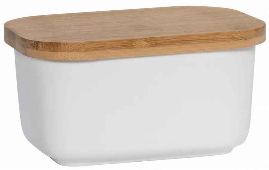 Basic fehér porcelán vajtartó fa fedéllel - Maxwell &amp; Williams