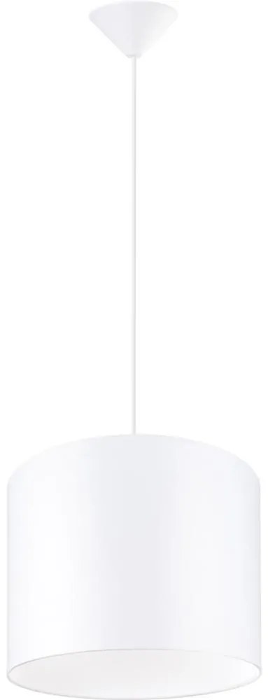 Sollux SL.1403 - Csillár zsinóron NOVA 1xE27/15W/230V átm. 30 cm fehér