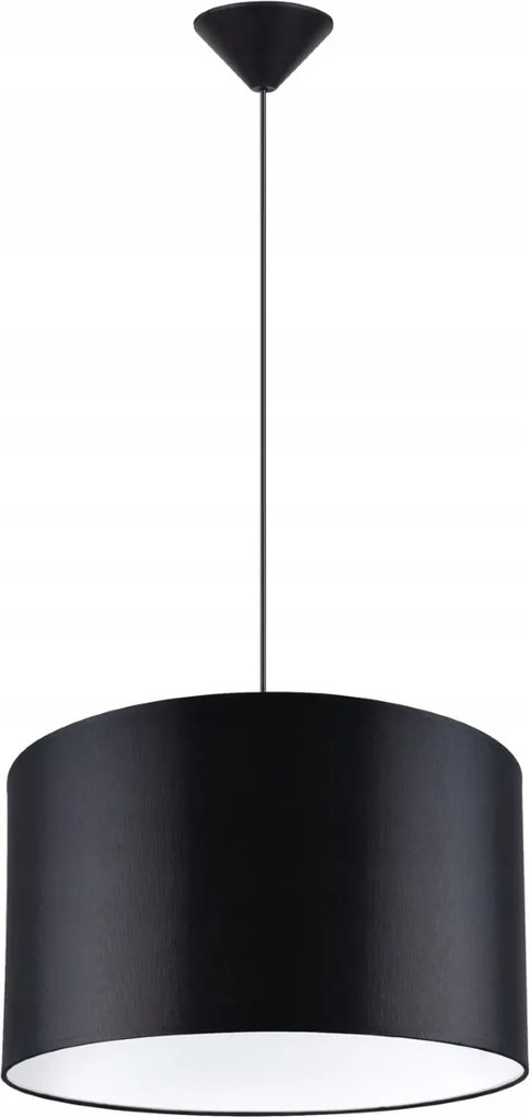 Függőlámpa fekete E27 Mennyezeti lámpa Sollux konyhába