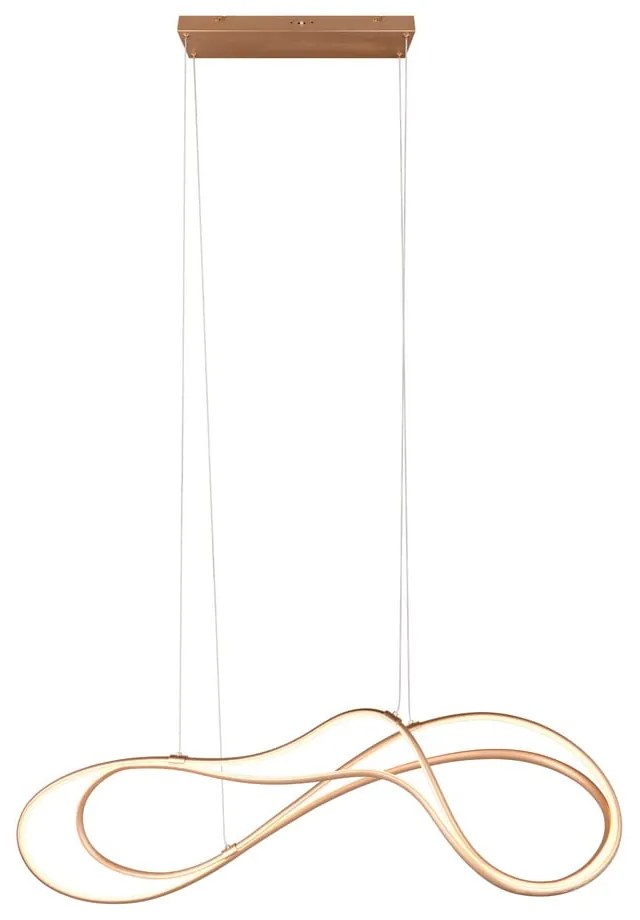 Aranyszínű LED függőlámpa fém búrával Nala – Trio Select