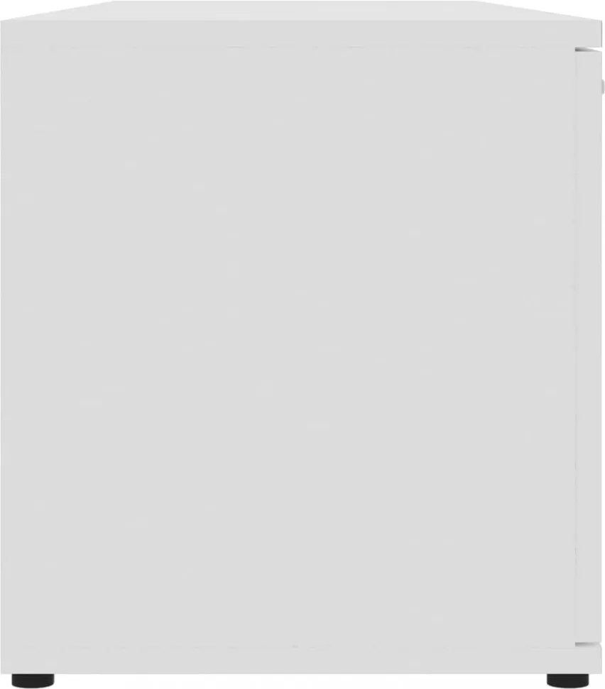 fehér szerelt fa TV-szekrény 120 x 34 x 37 cm
