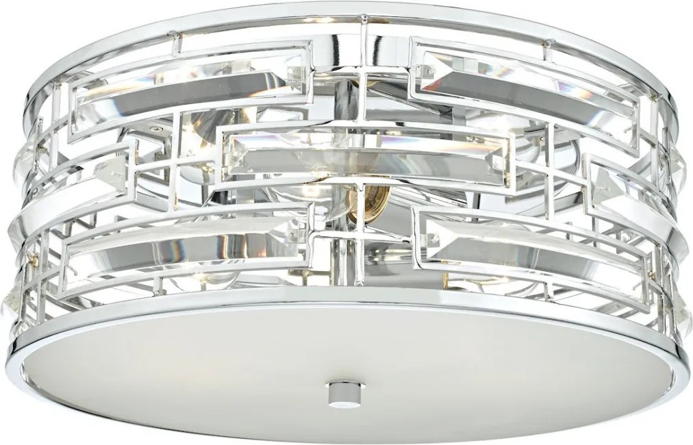 DAR LIGHTING SEV5250 SEVILLE Kristály Mennyezeti Lámpa Csiszolt Króm E27 IP20
