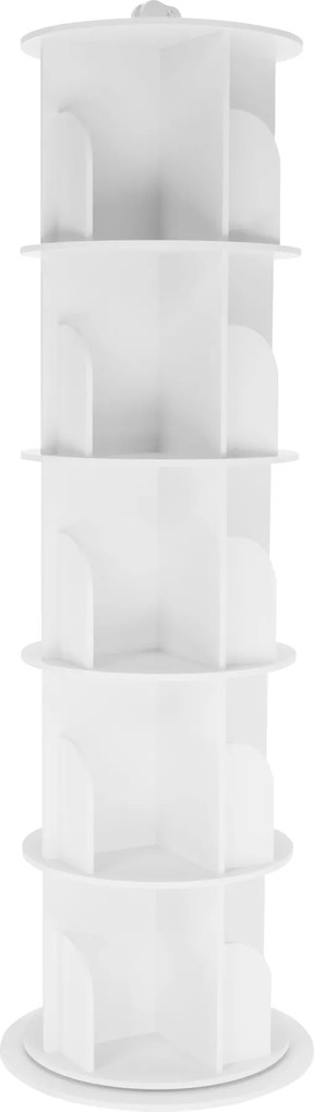 Forgó polcállvány, 5 polc, fehér, ERION TYP 2 + ajándék