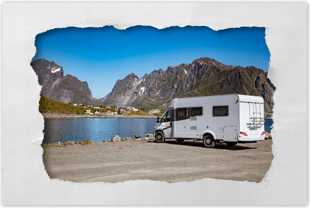Poszterek 60x40 Utazás lakóautóval Norvégia