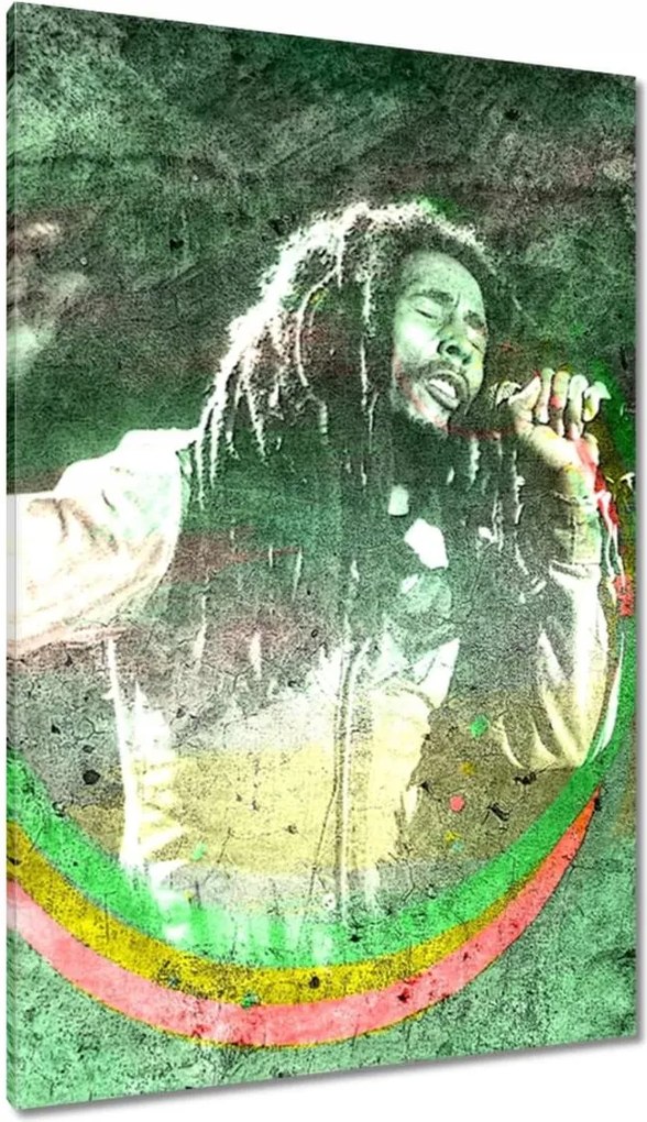 Festmények 80x120 Bob Marley egy koncerten