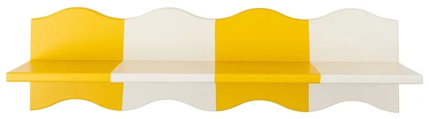 Sárga-fehér gyerek polc 80 cm Bubbi – Bloomingville Mini