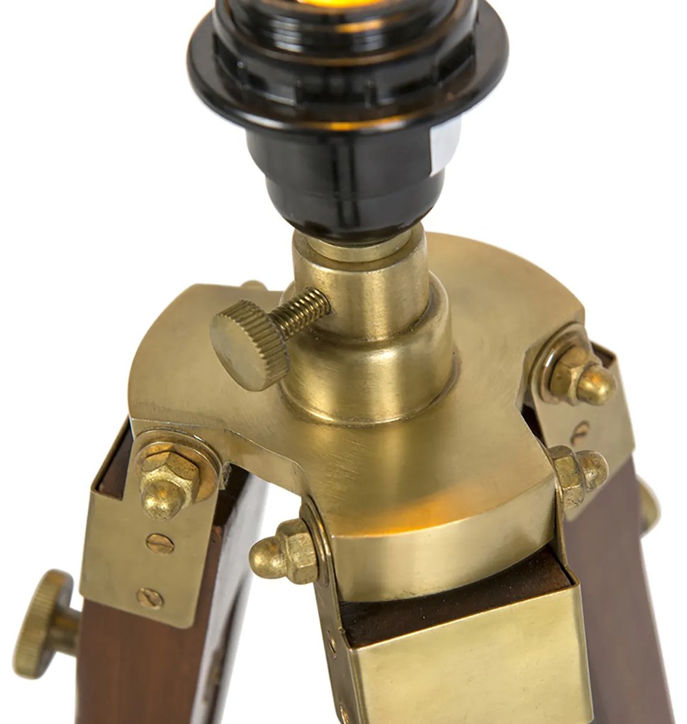 Állólámpa réz világos szürke árnyékolóval 50 cm háromlábú - Cortin