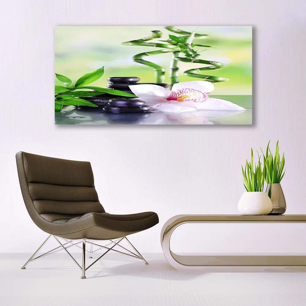 Vászonkép falra Bamboo Orchid Zen Spa 125x50 cm