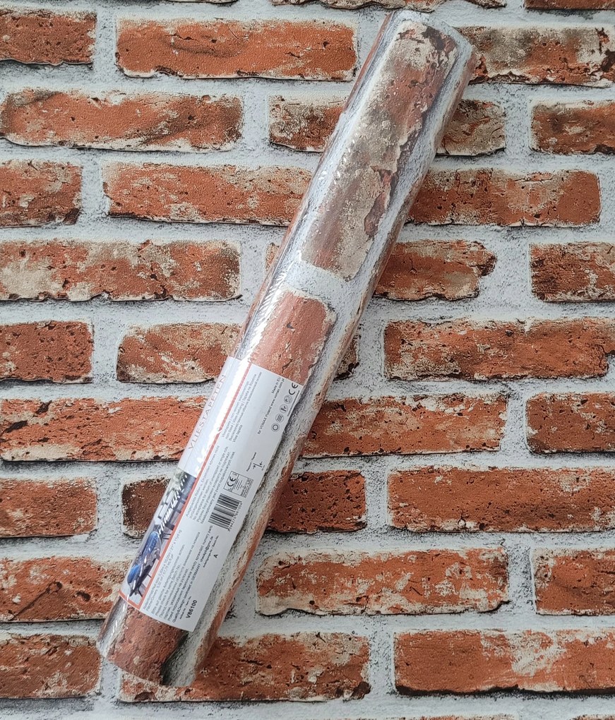 3D Tapéta Piros Tégla Fal 3D