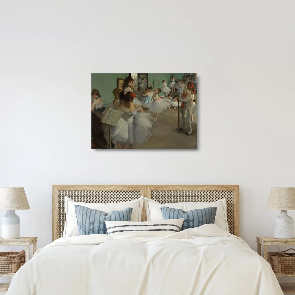 Üveg kép - Edgar Degas, The Dance Class, reprodukciók (70x50 cm)