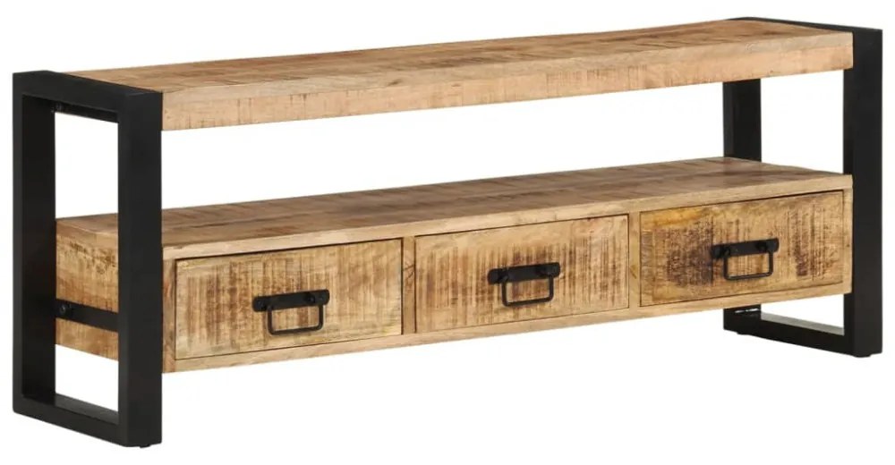 tömör mangófa TV-szekrény 120 x 30 x 45 cm