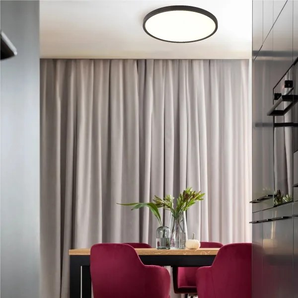 Zuma Line WM-BP1108-S-BL- LED mennyezeti lámpatest CAMI LED/36W/230V átm. 40 cm fekete